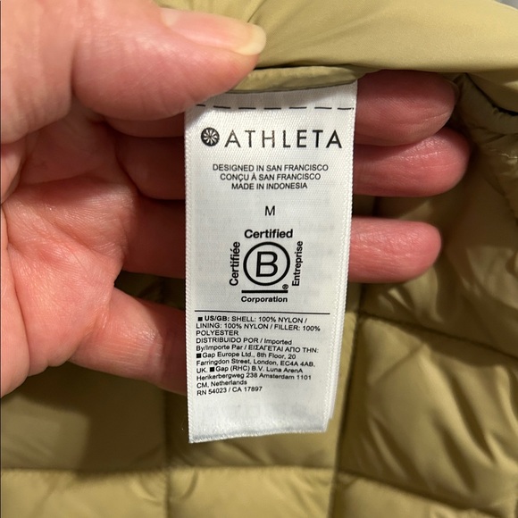 Athleta Quilted Puffer Jacket - Khaki - Picture 5 of 6
